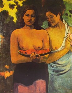 Paul Gauguin: Due donne tahitiane, 94 x 73, New York, Metropolitan Museum.